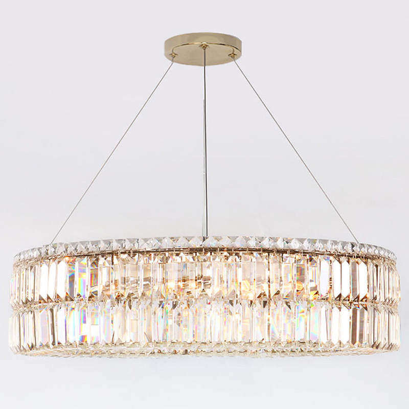 Люстра Darleen Crystal Gold Chandelier 17 Золотой Прозрачный (Transparent) в Перми | Loft Concept 