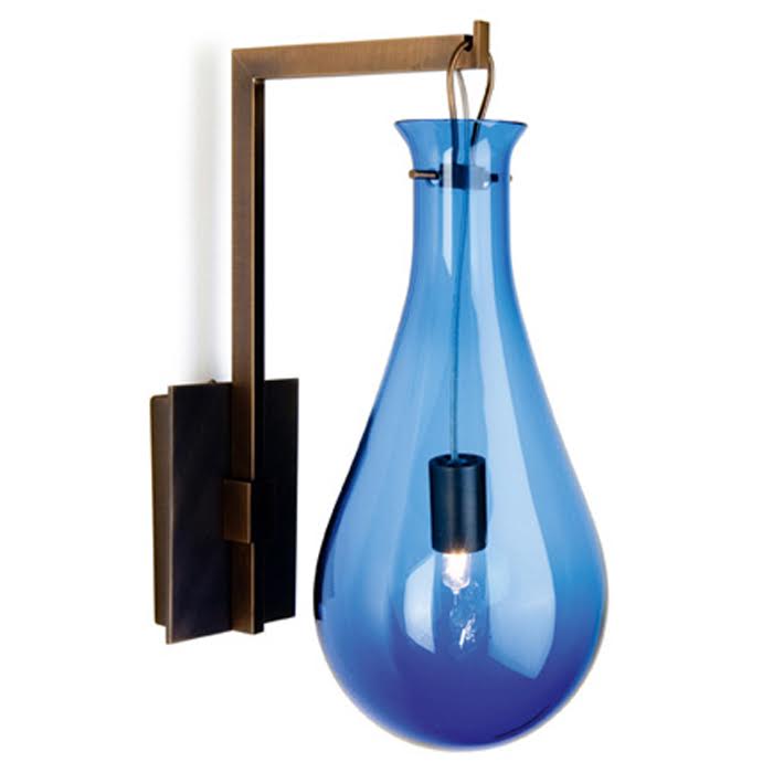 Бра Patrick Naggar Bubble Sconce blue Синий Черный в Перми | Loft Concept 