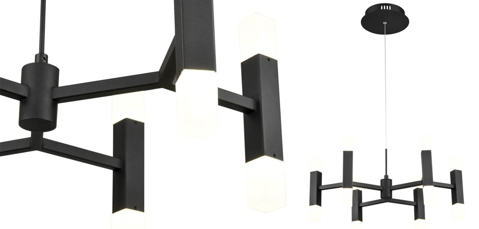 Люстра Rigor & Conciseness Lighting Angular Plafond Black Люстра Rigor & Conciseness Lighting Angular Plafond Black - Loft-Concept в Перми