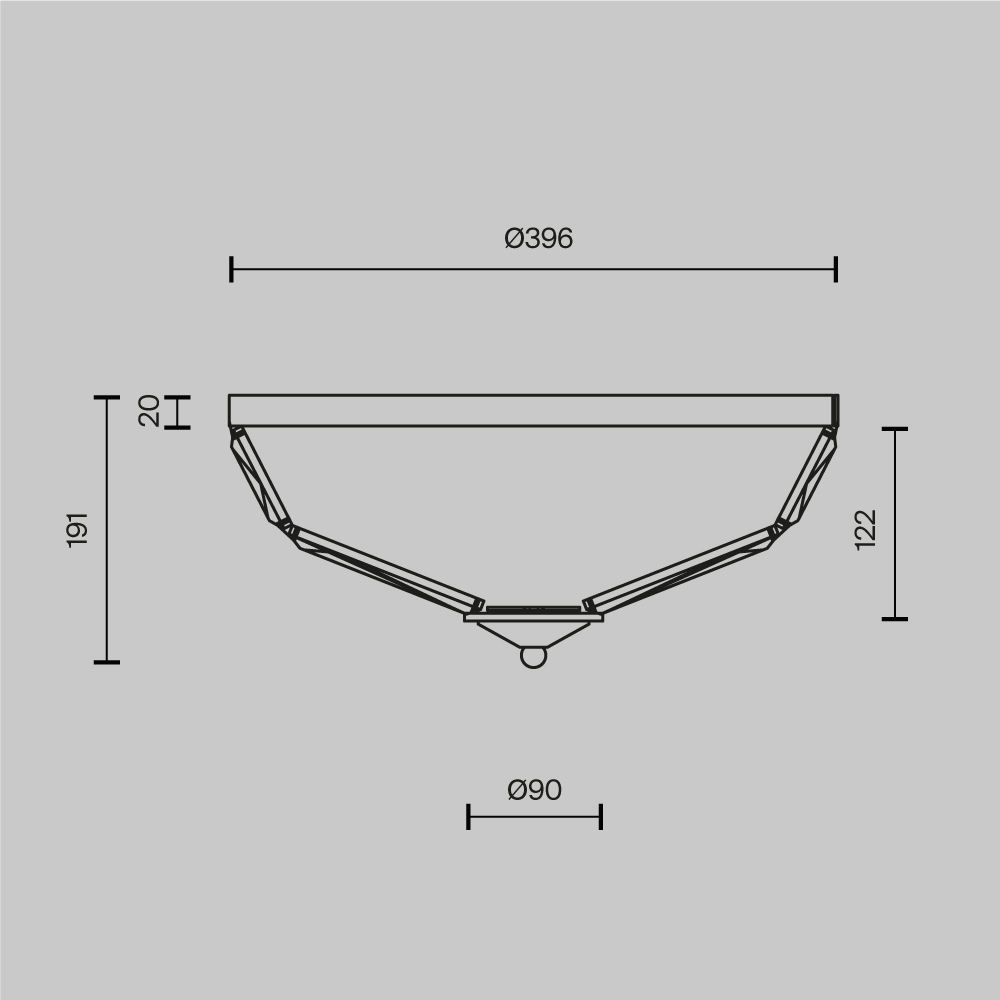 Потолочный светильник Facet E14х4 в Перми