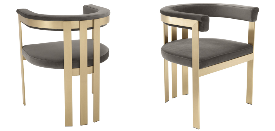 Стул Eichholtz Dining Chair Clubhouse grey Стул Eichholtz Dining Chair Clubhouse grey - Loft-Concept в Перми