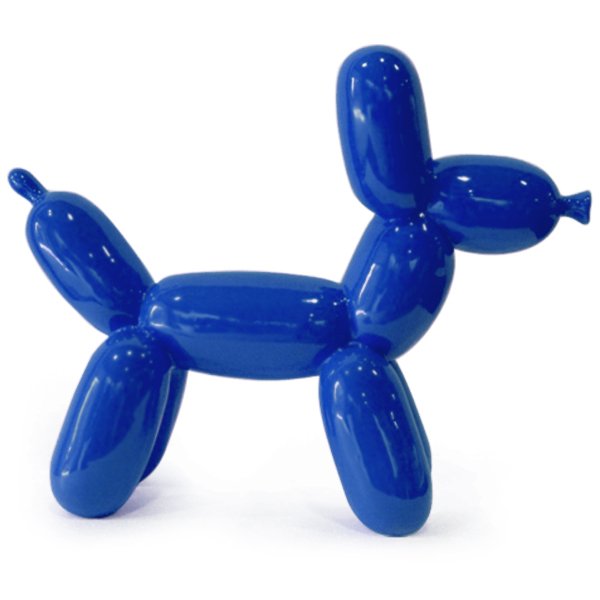 Статуэтка Jeff Koons Balloon Dog large Красный Черный Белый Желтый Синий в Перми | Loft Concept 