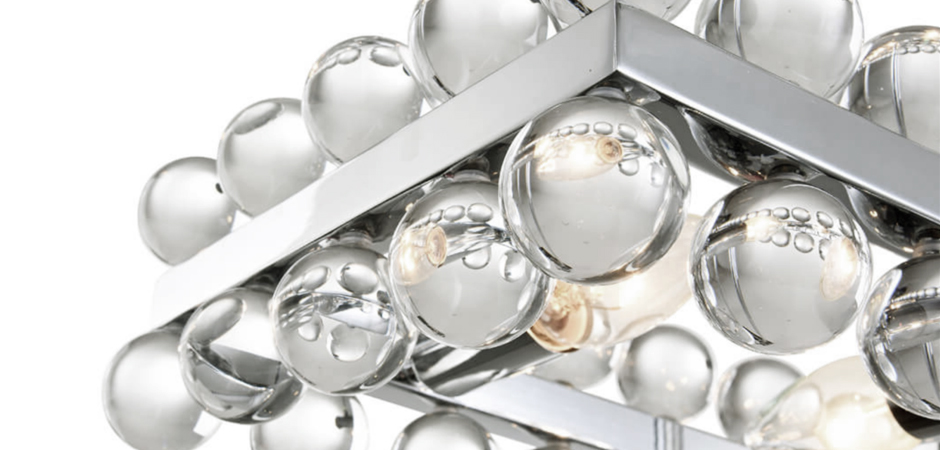 Sacramento Transparent Balls Rectangle Chandelier Sacramento Transparent Balls Rectangle Chandelier - Loft-Concept в Перми