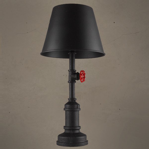 Настольная лампа Table Lamp Red Water Tap Cone Черный в Перми | Loft Concept 