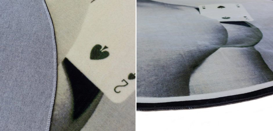 Ковер Seletti Round Rug Two of Spades Ковер Seletti Round Rug Two of Spades - Loft-Concept в Перми