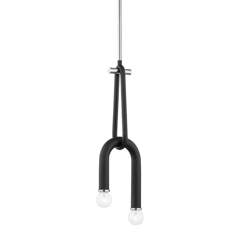 Люстра Paulson floppy pendant chrome Черный Хром в Перми | Loft Concept 