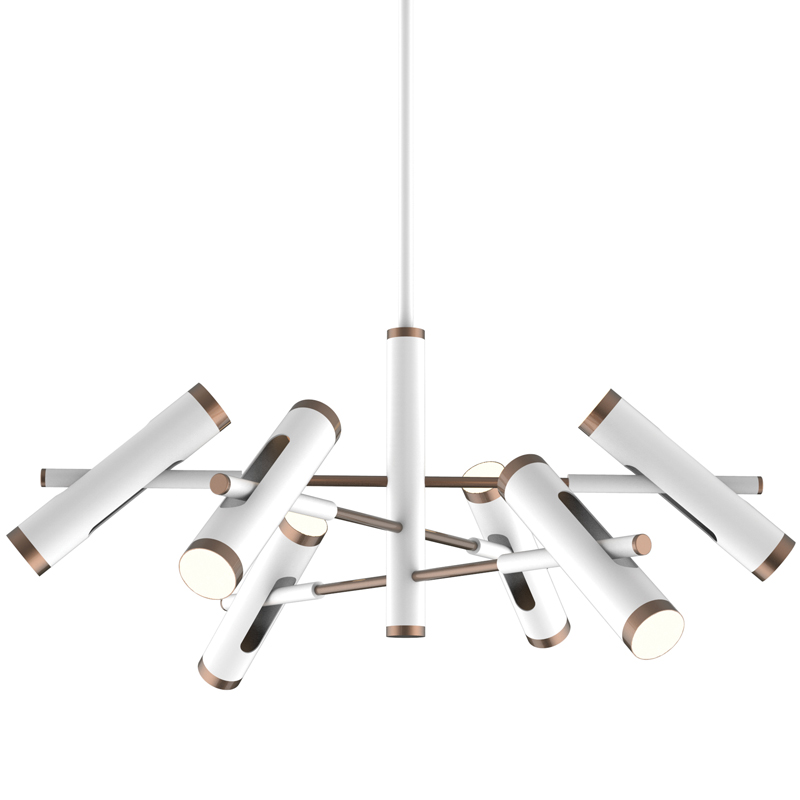 Люстра Rainer Chandelier white Белый Золотой в Перми | Loft Concept 