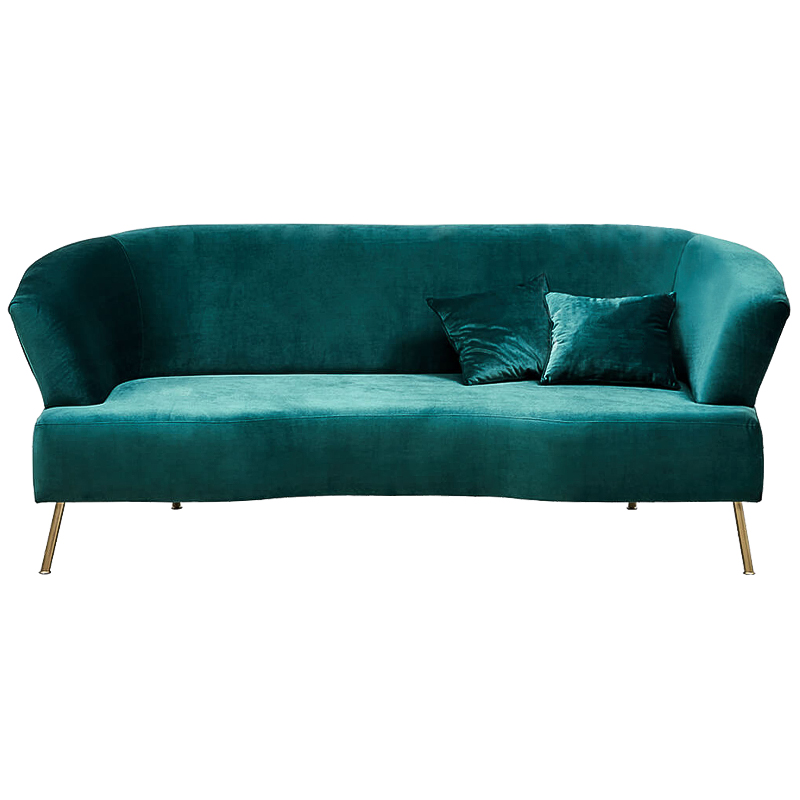 Диван Isis Sofa Turquoise Бирюзовый Золотой в Перми | Loft Concept 