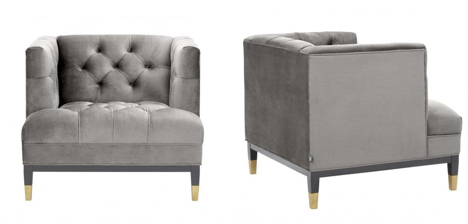 Кресло Eichholtz Chair Castelle Grey Кресло Eichholtz Chair Castelle Grey - Loft-Concept в Перми