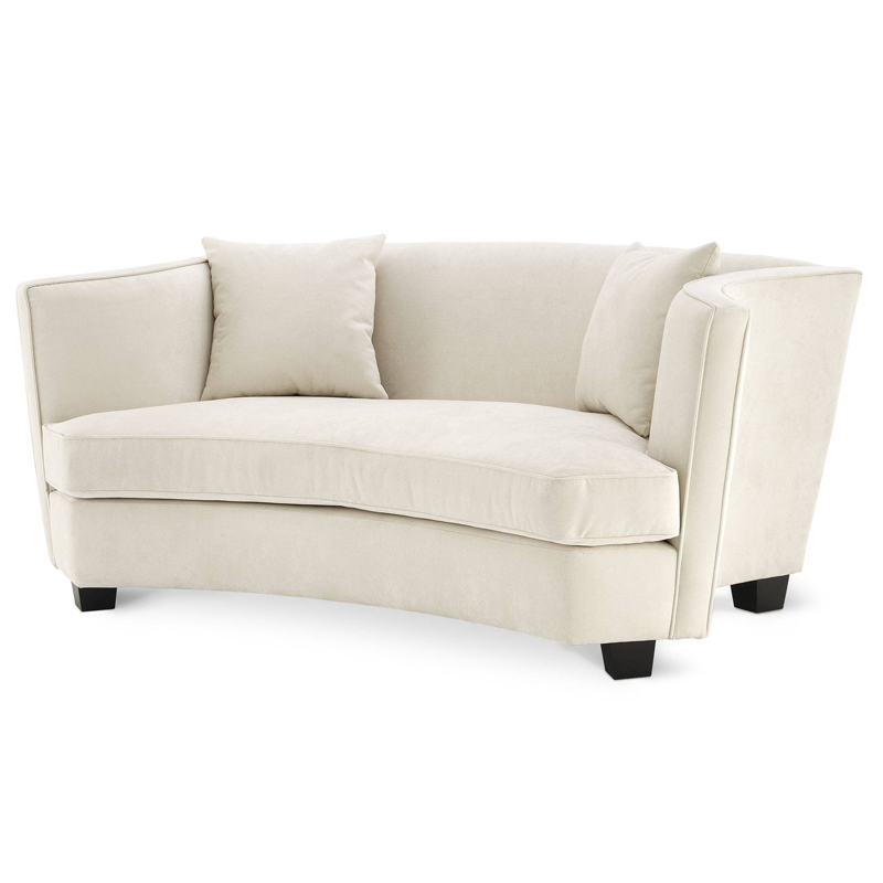 Диван Eichholtz Sofa Jiulietta 2 ivory ( слоновая кость ) Черный в Перми | Loft Concept 