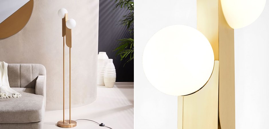 Торшер Two ball floor lamp Торшер Two ball floor lamp - Loft-Concept в Перми