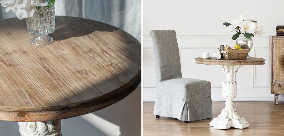 Круглый обеденный стол Aged Wood Круглый обеденный стол Aged Wood - Loft-Concept в Перми