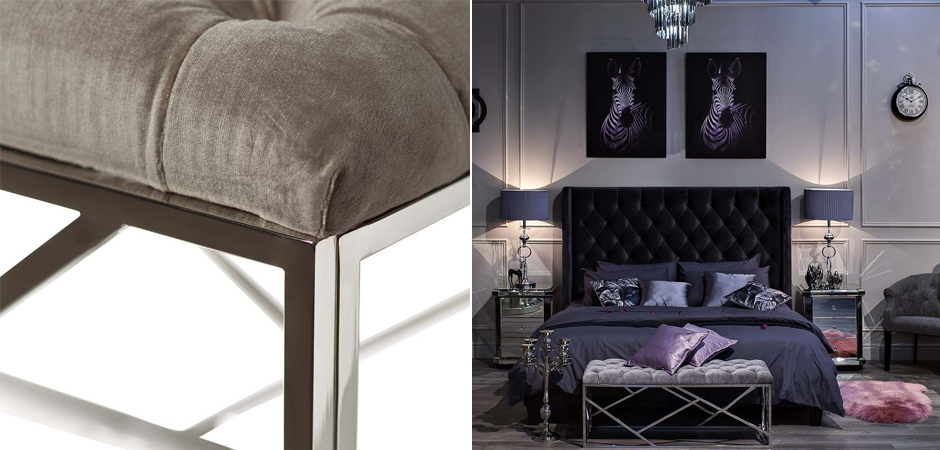 Банкетка Serene Furnishing Chromium Top Банкетка Serene Furnishing Chromium Top - Loft-Concept в Перми