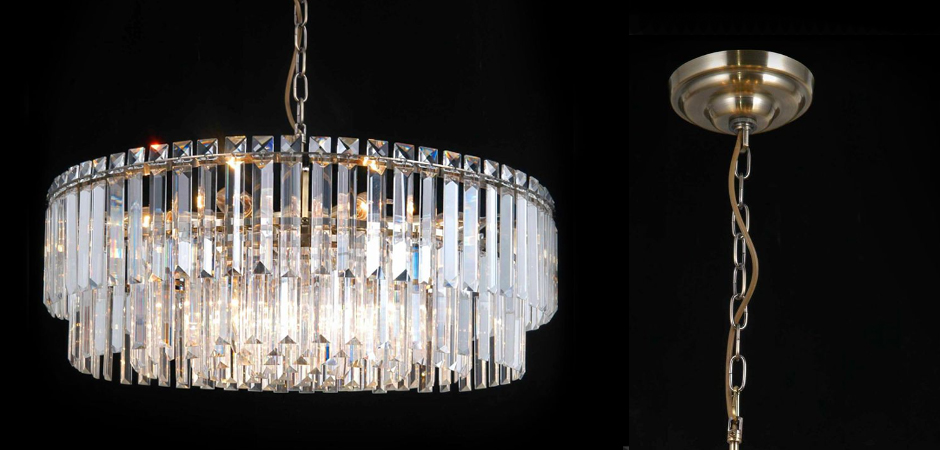 Люстра Odeon Chandelier Прозрачное Стекло диаметр 62 Люстра Odeon Chandelier Прозрачное Стекло диаметр 62 - Loft-Concept в Перми