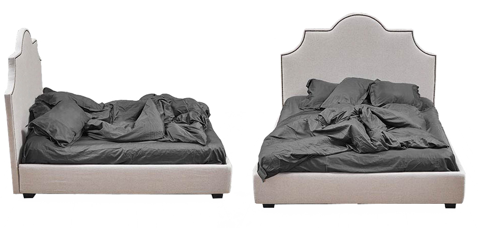 Кровать Headboard Angles Bed Кровать Headboard Angles Bed - Loft-Concept в Перми