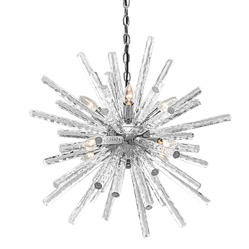 Люстра Icicles Sputnik Chandeliers Хром Прозрачный в Перми | Loft Concept 