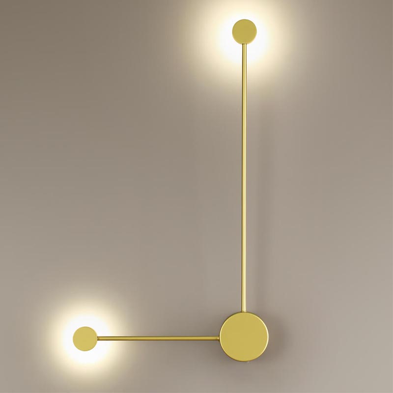 Бра Pin Wall Light Gold Angle Золотой в Перми | Loft Concept 