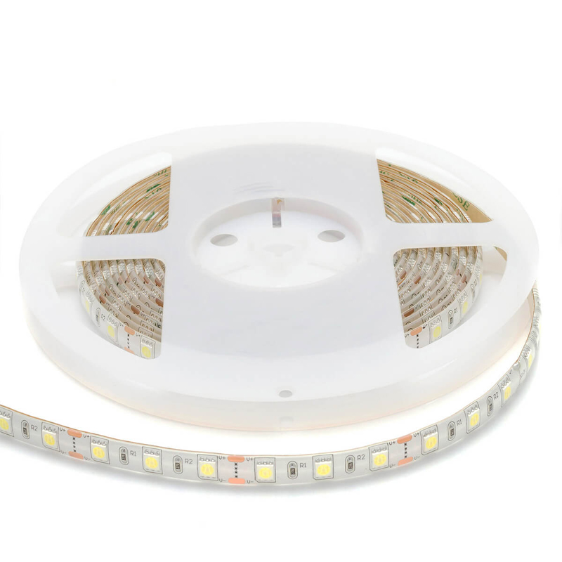 Светодиодная влагозащищенная лента 14,4W/m 60Led/m 5050SMD холодный белый 1M Белый в Перми | Loft Concept 