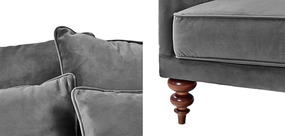 Диван Graceful Details Sofa Gray Диван Graceful Details Sofa Gray - Loft-Concept в Перми