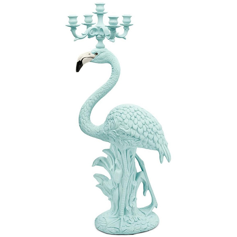 Подсвечник Candleholder Flamingo Bisc. Azure Matt Бирюзовый в Перми | Loft Concept 