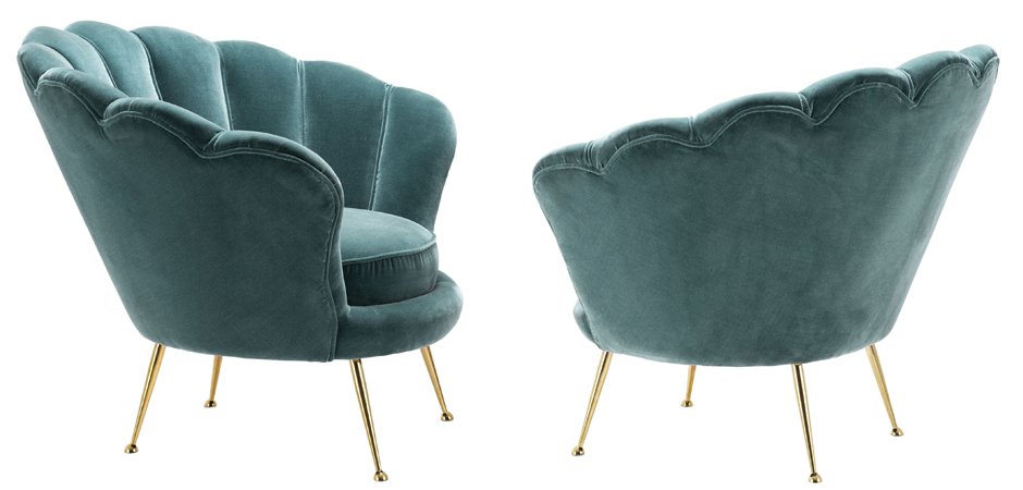 Кресло Eichholtz Chair Trapezium Turquoise Кресло Eichholtz Chair Trapezium Turquoise - Loft-Concept в Перми