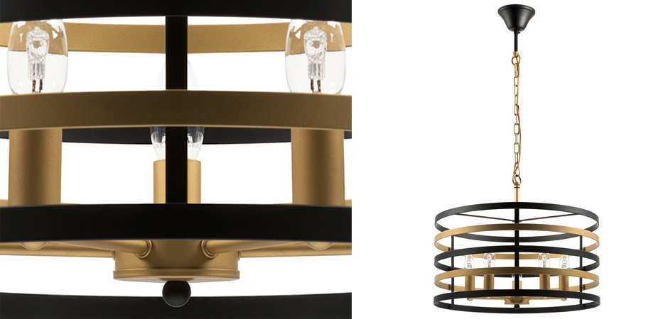 Люстра Gold Stripes Chandelier 5 Люстра Gold Stripes Chandelier 5 - Loft-Concept в Перми