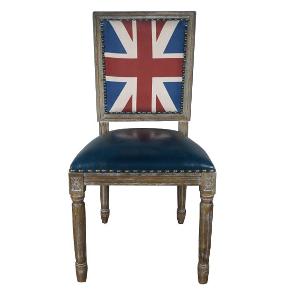 Кресло Union Jack Pattern III Коричневый Синий в Перми | Loft Concept 