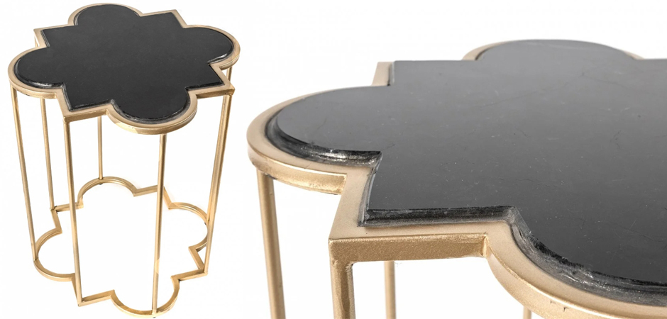 Приставной стол Marble Countertop gold Приставной стол Marble Countertop gold - Loft-Concept в Перми