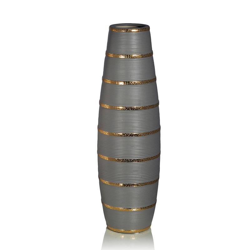 Ваза Vase Beehive gray Серый Золотой в Перми | Loft Concept 