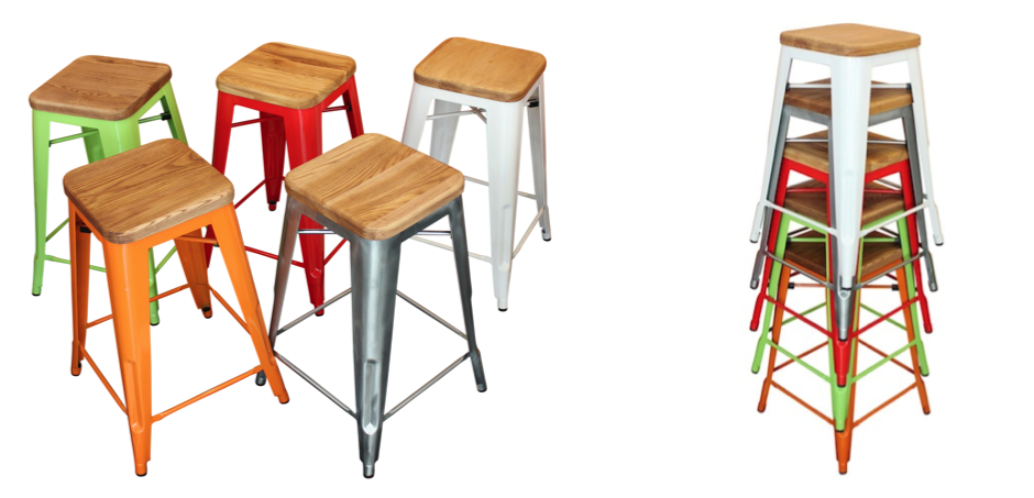 Барный стул Tolix Board Seat barstool Барный стул Tolix Board Seat barstool - Loft-Concept в Перми