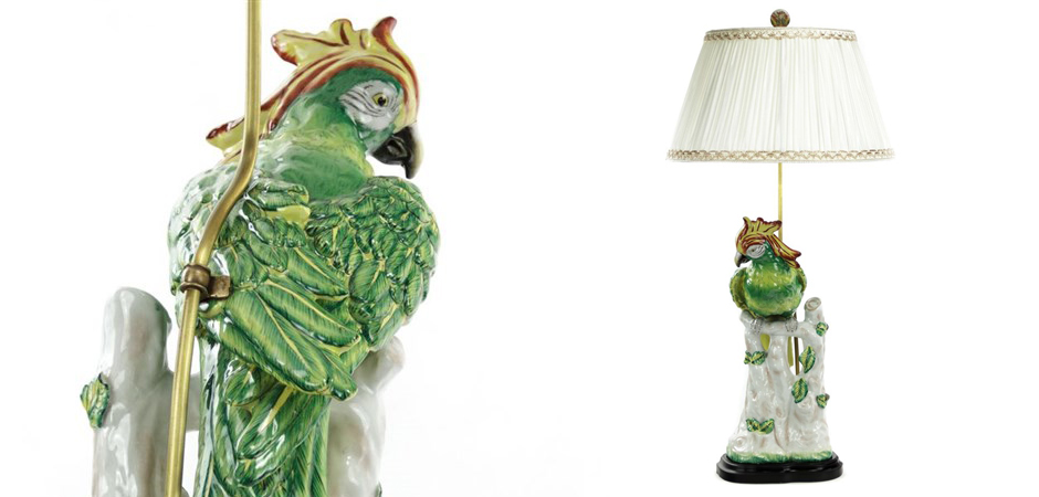 Настольная лампа Green Parrot Lamp Настольная лампа Green Parrot Lamp - Loft-Concept в Перми