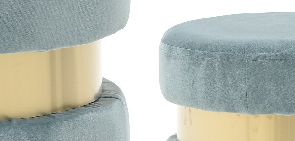 Пуф Golden Belt Pale Blue Пуф Golden Belt Pale Blue - Loft-Concept в Перми