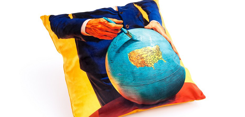 Подушка Seletti Cushion Globe Design Toiletpaper Подушка Seletti Cushion Globe Design Toiletpaper - Loft-Concept в Перми