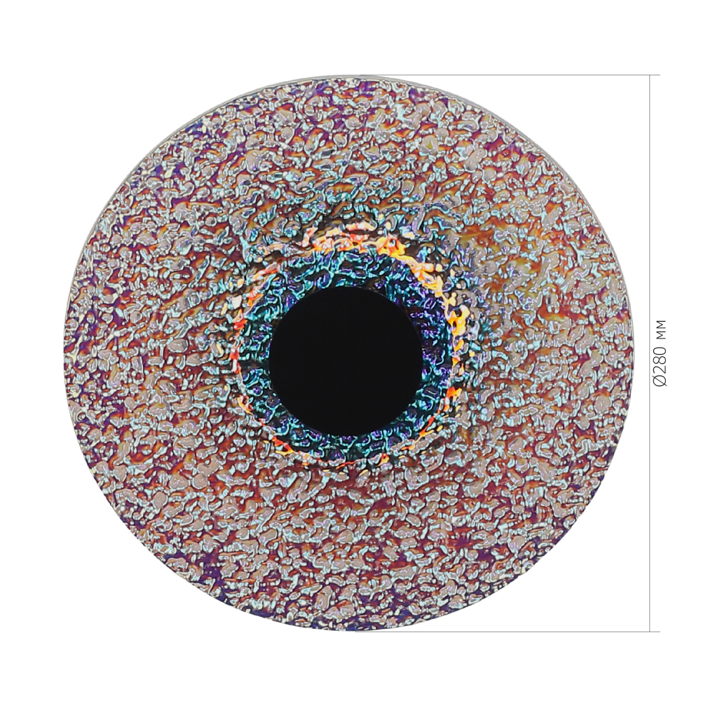 Подвесной светильник из фактурного двойного стекла Heterochromia в Перми