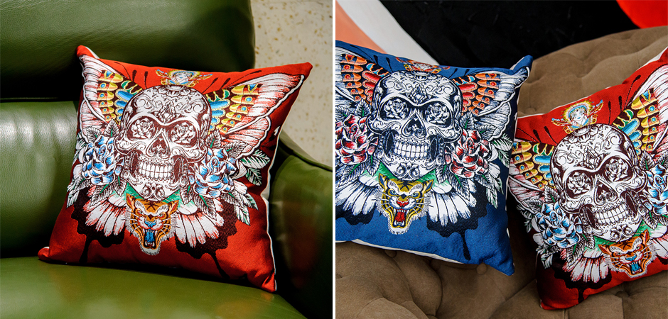 Декоративная подушка Ghost Rider Red Декоративная подушка Ghost Rider Red - Loft-Concept в Перми