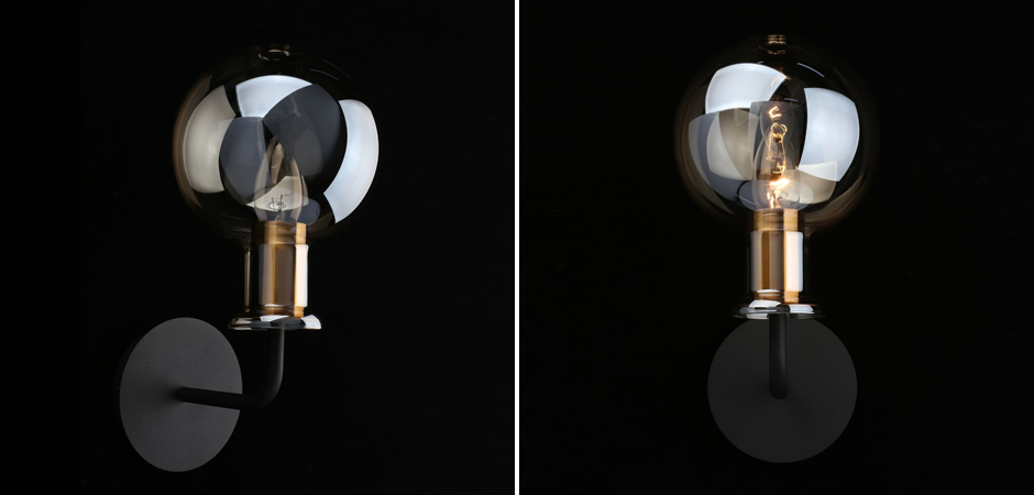 Бра c дымчатым стеклом Champagne Glasss Бра c дымчатым стеклом Champagne Glasss - Loft-Concept в Перми