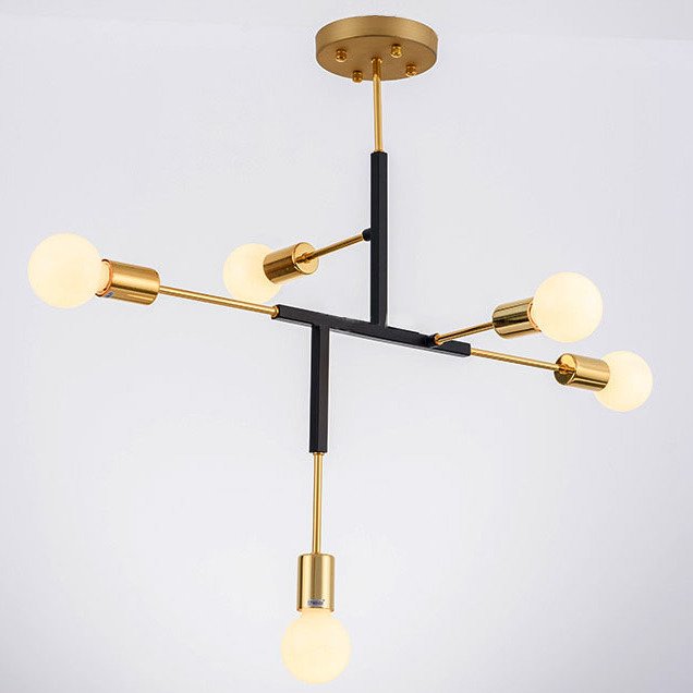 Светильник CLIFF SUSPENSION LAMP black Золотой Черный в Перми | Loft Concept 