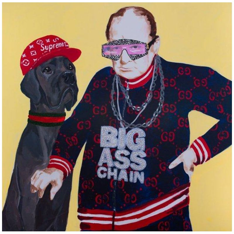 Картина “Winston Churchill in Gucci Track Suit with Big Ass Chain” Мульти Картина “Winston Churchill in Gucci Track Suit with Big Ass Chain” Мульти в Перми | Loft Concept