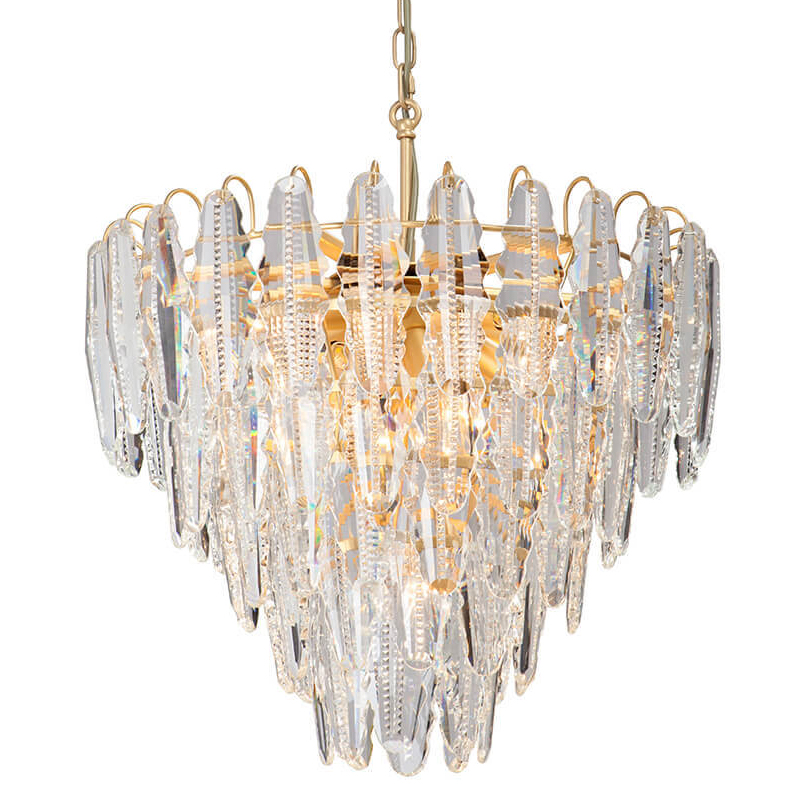 Люстра Maogan Textured Chandelier Золотой Прозрачный (Transparent) в Перми | Loft Concept 