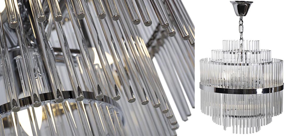 Люстра Hexagon Tube Light Multi-Tiered Chandelier Люстра Hexagon Tube Light Multi-Tiered Chandelier - Loft-Concept в Перми