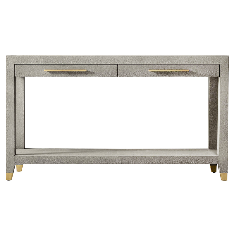 Charles Stingray Texture Console Grey Консоль скат Золотой Серый в Перми | Loft Concept 