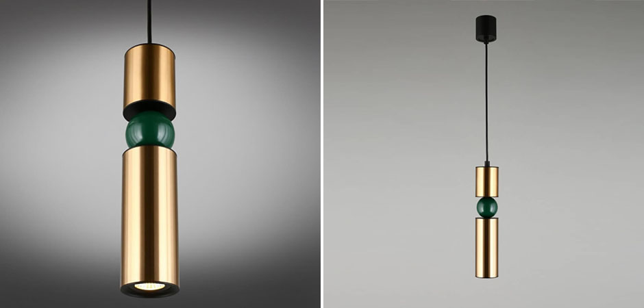Подвесной светильник Lee Broom Fulcrum Золото и Зеленый цвет Подвесной светильник Lee Broom Fulcrum Золото и Зеленый цвет - Loft-Concept в Перми