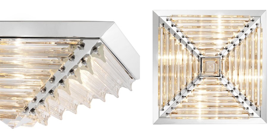 Потолочный светильник Eichholtz Ceiling Lamp Eden Nickel Потолочный светильник Eichholtz Ceiling Lamp Eden Nickel - Loft-Concept в Перми