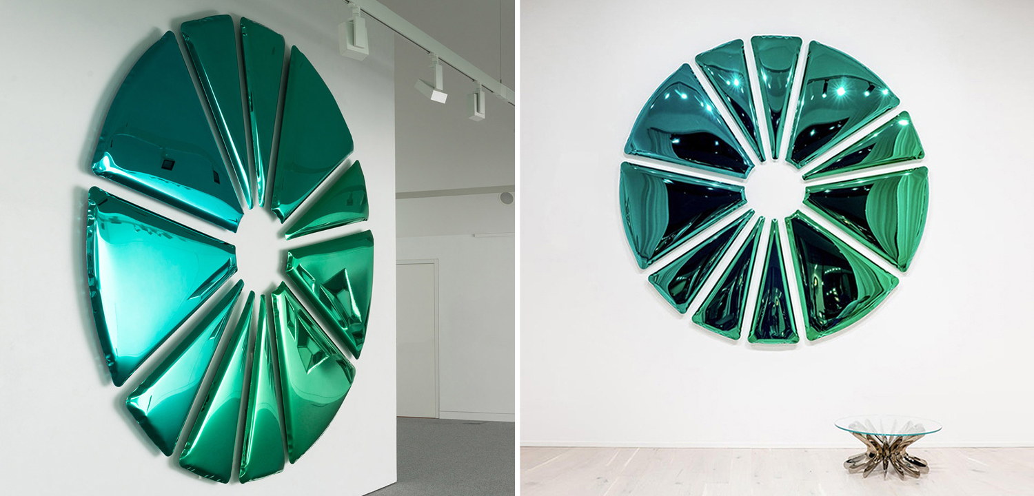 Арт-объект на стену Nucleus Gradient, Monumental Wall Sculpture - фото