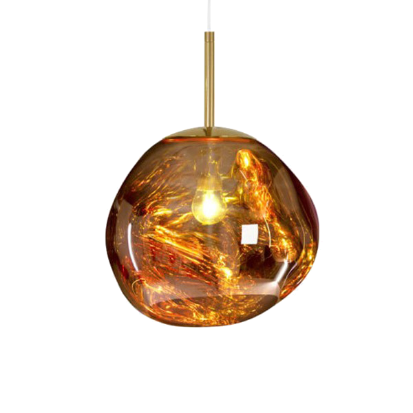 Подвесной светильник Tom Dixon Melt Pendant Gold Золотой Янтарь (Amber) в Перми | Loft Concept 