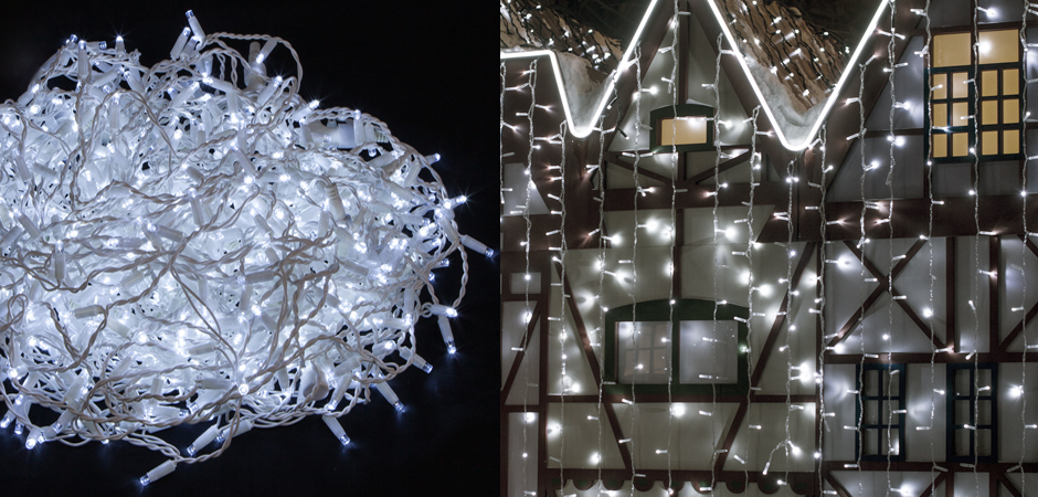 Гирлянда-Занавес с Белым светом - Loft-Concept в Перми