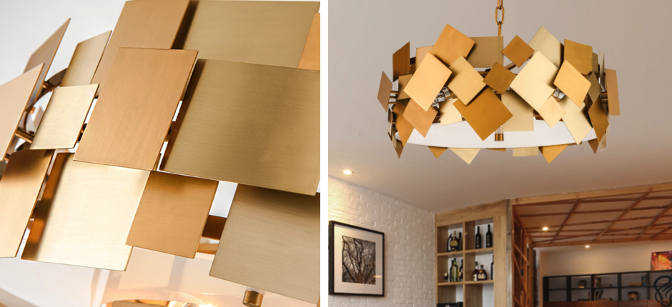 Люстра Gold Plate Chandelier 4 Люстра Gold Plate Chandelier 4 - Loft-Concept в Перми