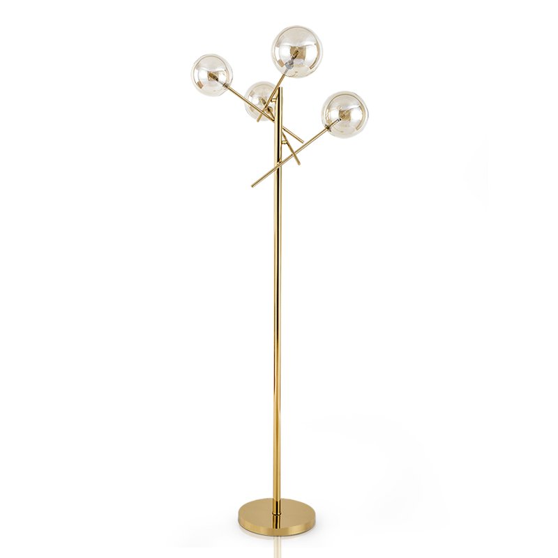 Торшер Gallotti & Radice Bolle floor lamp Золотой Дымчатый (Smoke) в Перми | Loft Concept 