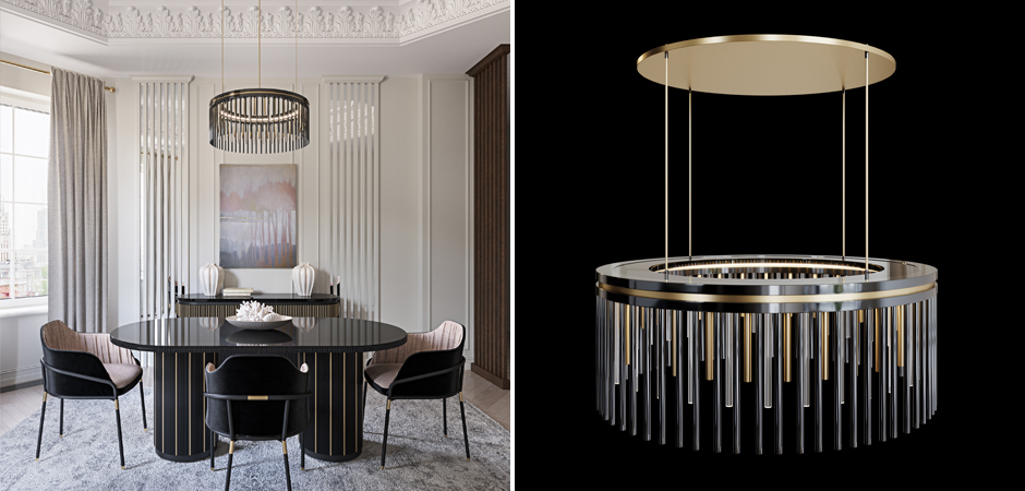 Латунная люстра Coliseum Black Латунная люстра Coliseum Black - Loft-Concept в Перми