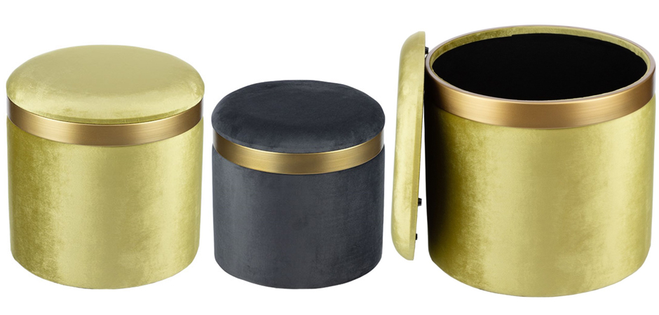 Пуф Golden Belt Pistachio фисташковый Пуф Golden Belt Pistachio фисташковый - Loft-Concept в Перми
